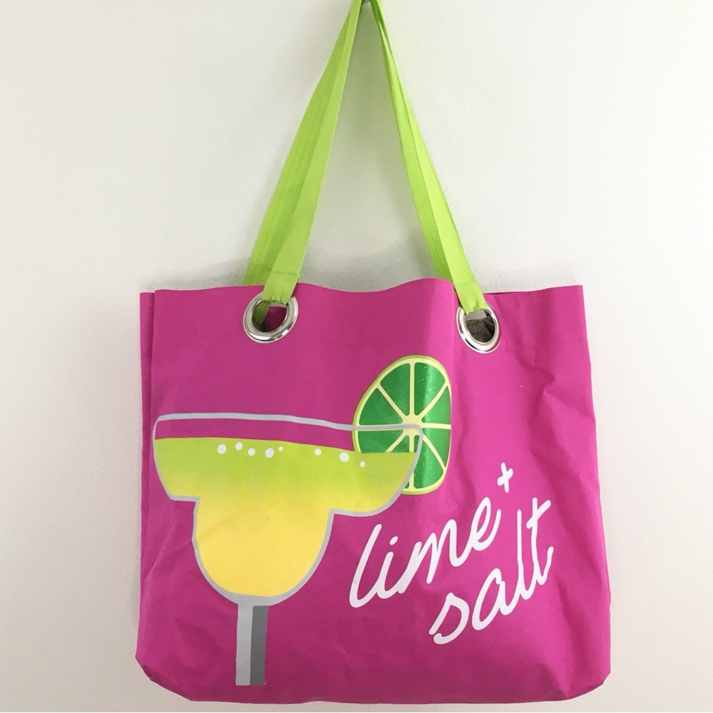 Margarita Pink & Green Tote Bag